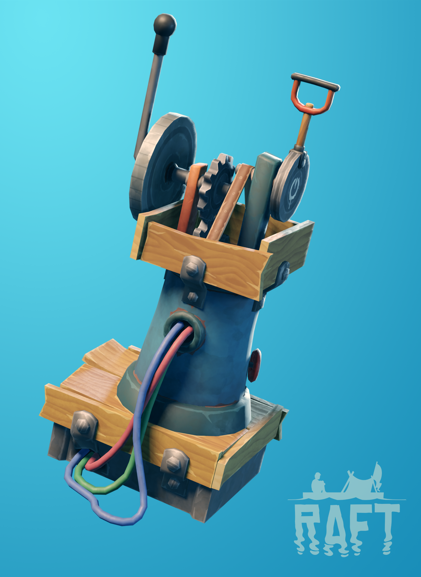 Raft How to build Engine Controls VG247